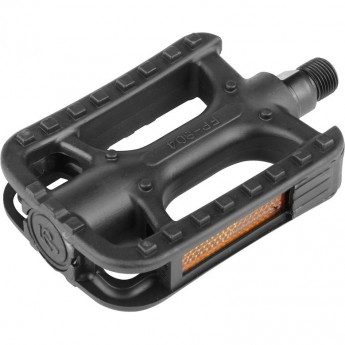 Педали FP-804 Feimin ось 9/16" со светоотражателями, пластиковые чёрные Педали FP-804 Feimin ось 9/16" со светоотражателями, пластиковые чёрные