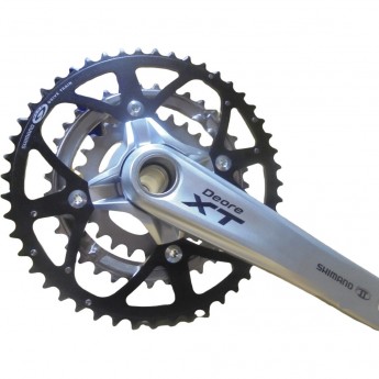 Шатуны Deore XT FC-M771K 48x36x26T 175мм, чёрно-серый Шатуны Deore XT FC-M771K 48x36x26T 175мм, чёрно-серый